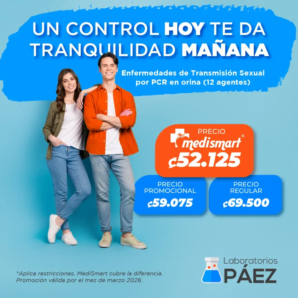 Prueba de ETS por PCR en orina (12 agentes)